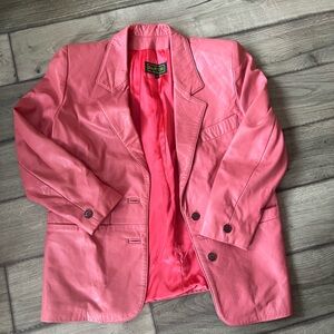 Danier Pink Leather Jacket